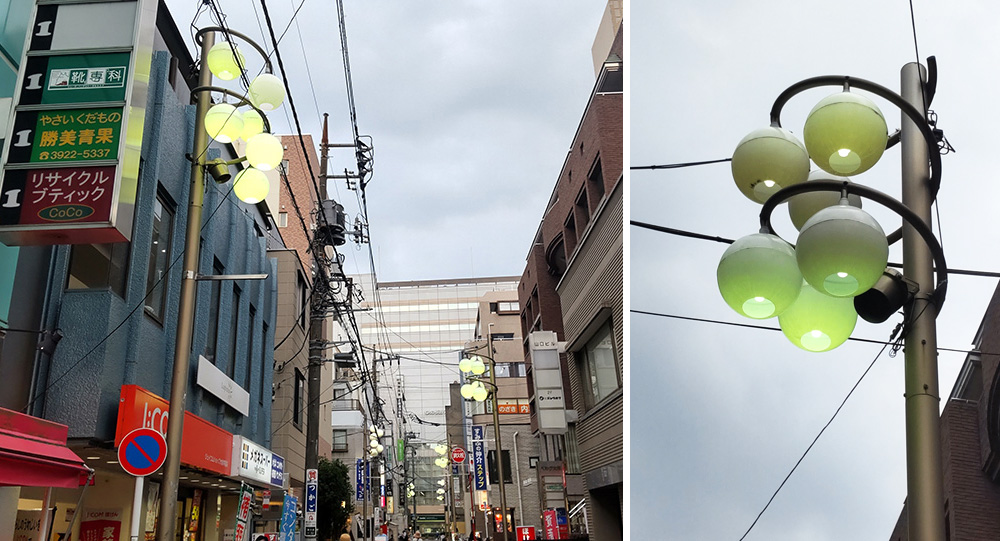 東大泉仲町銀座商店街の街灯